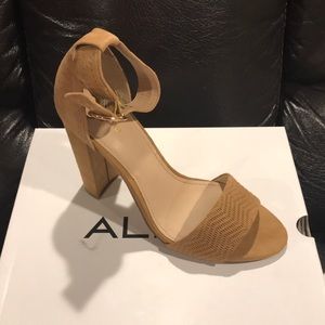 Aldo Camel Open Toe Heel